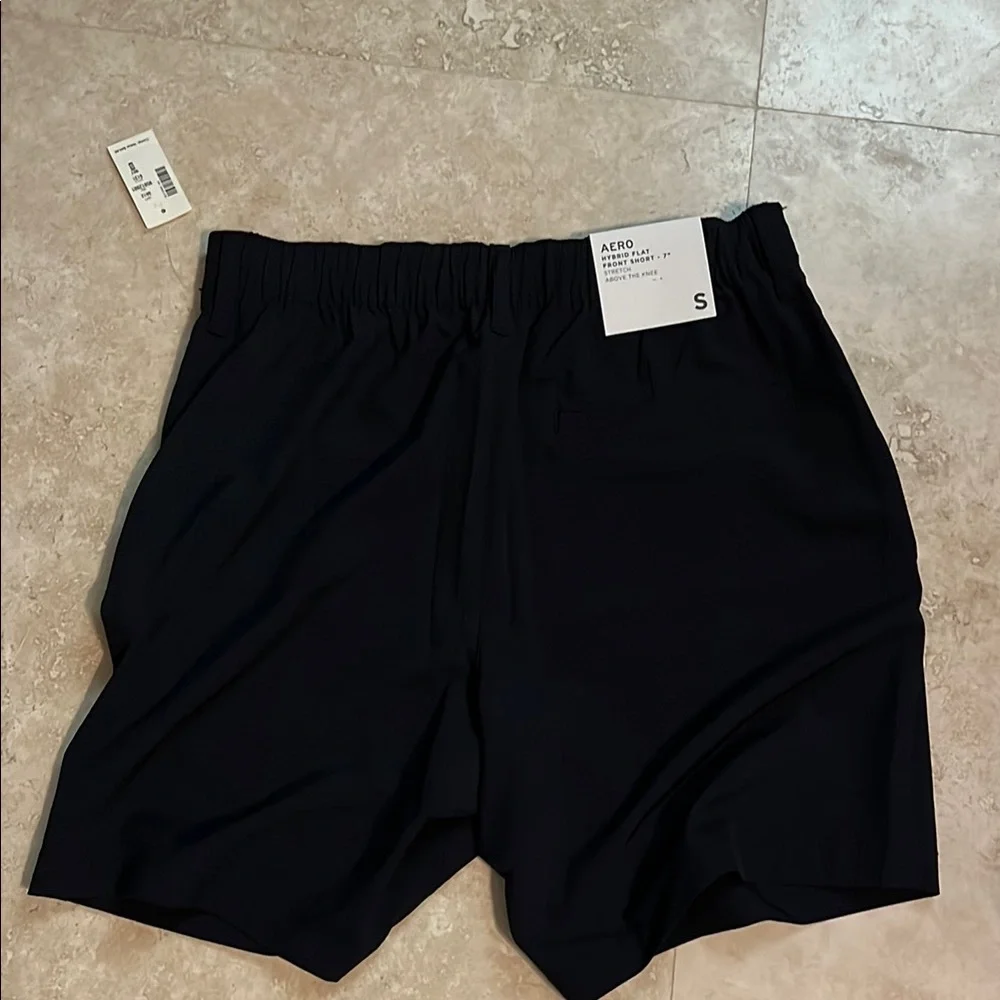 💕HP💕Men’s Aeropostale pull on Black Flat Front Shorts - Picture 4 of 6